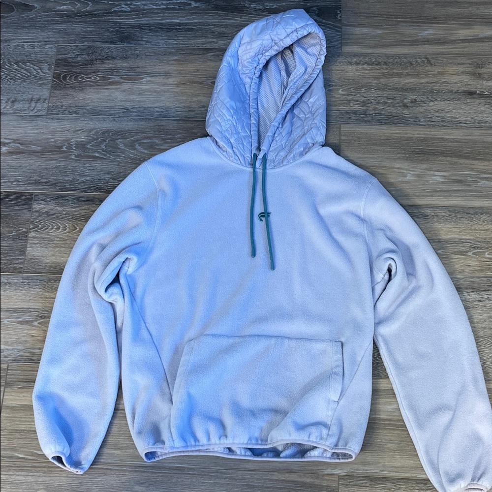 Fabletics Lavender Hoodie Fleece with quilted hood